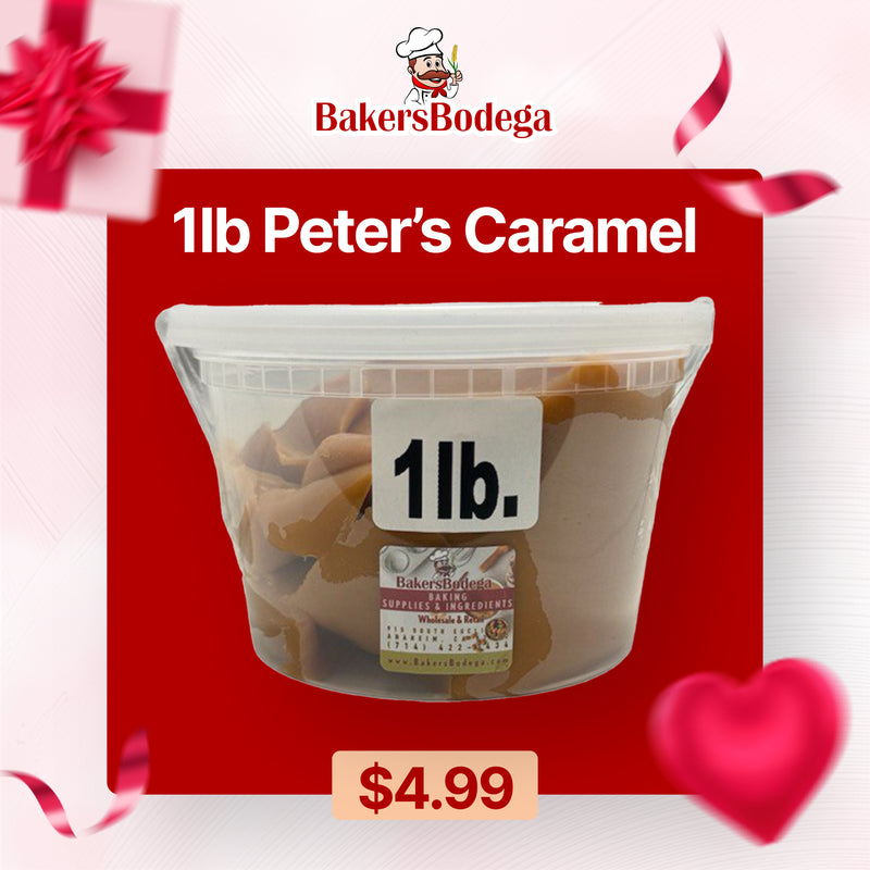 BakersBodega Peter's Caramel 1lb - Valentine's Special Deals